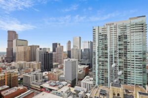 a city with many tall buildings